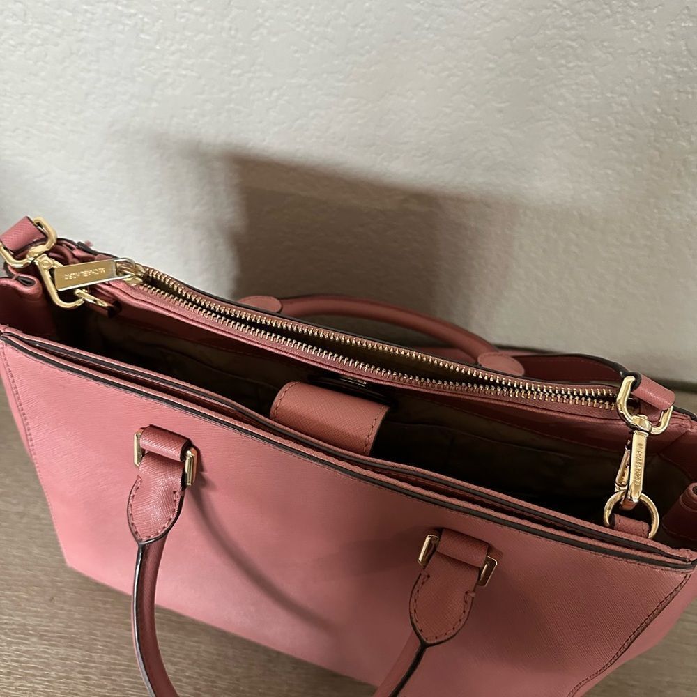 Michael Kors Dusty Pink Shoulder Bag Purse - Picture 7 of 10